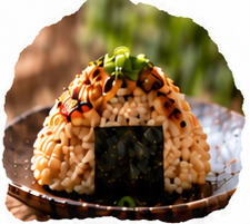 焼きネギ味噌結び
